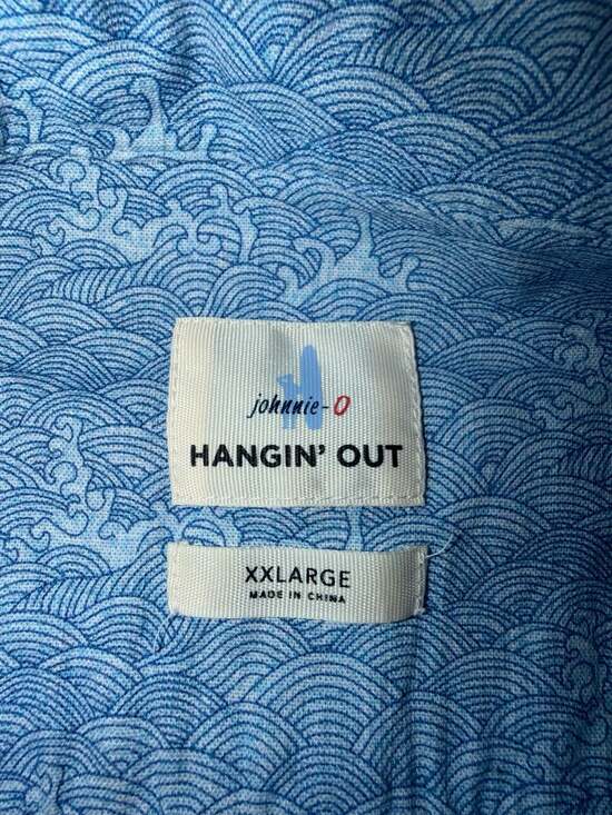 johnnie-O JMWS1200 Hangin’ Out Button Down Shirt XXL Coronado Blue - Picture 3 of 5